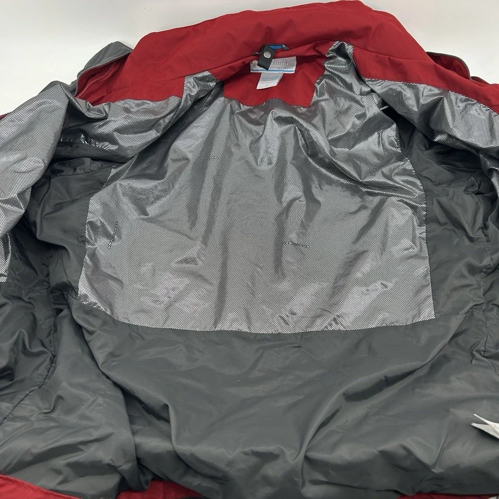 Columbia Interchange Omni-Tech 3-in-1 Jacket Mens M Waterproof Hooded Coat Camp